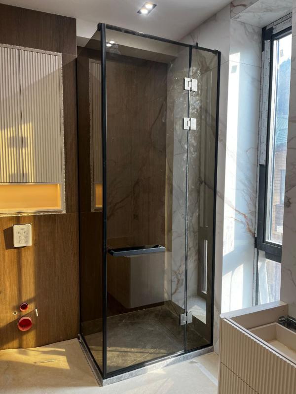 Душевная кабина, стекло бронза